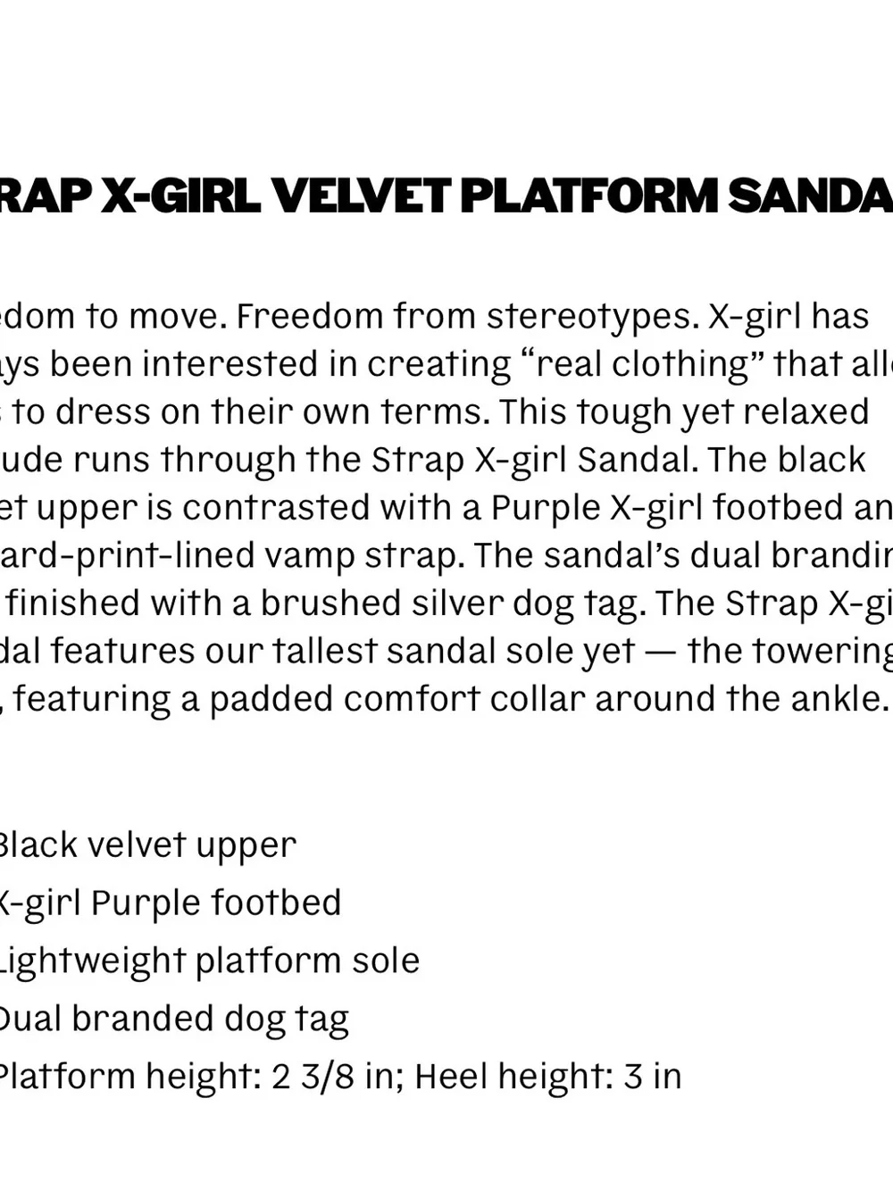 Dr. Martens Strap X-Girl Velvet Platforms Sandals